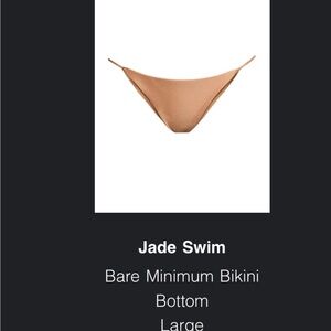 Jade Swim Bare Minimum Bikini Bottom - Dulce sheen